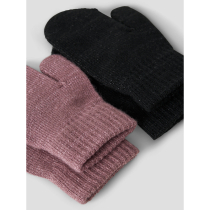 NAME IT 2-Pak Strik Luffer Magic Glitter Black Wistful Mauve